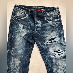 Denim House Distressed Blue Jeans